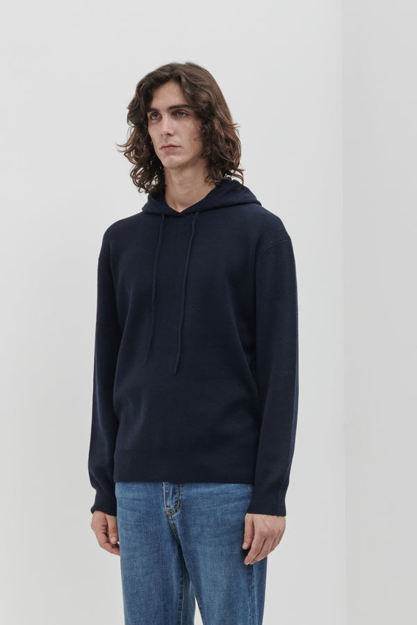 Technical sweatshirt in solid knit