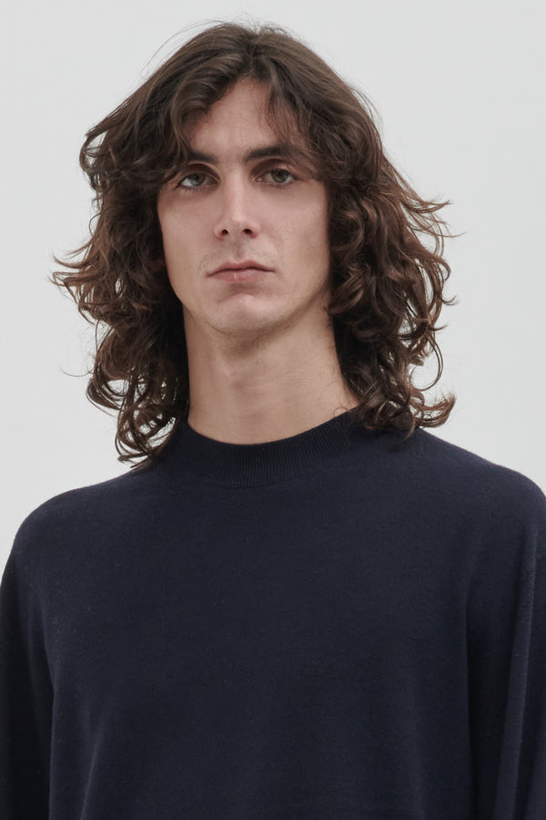 Girocollo fine in Cashmere e Merino Extrafine