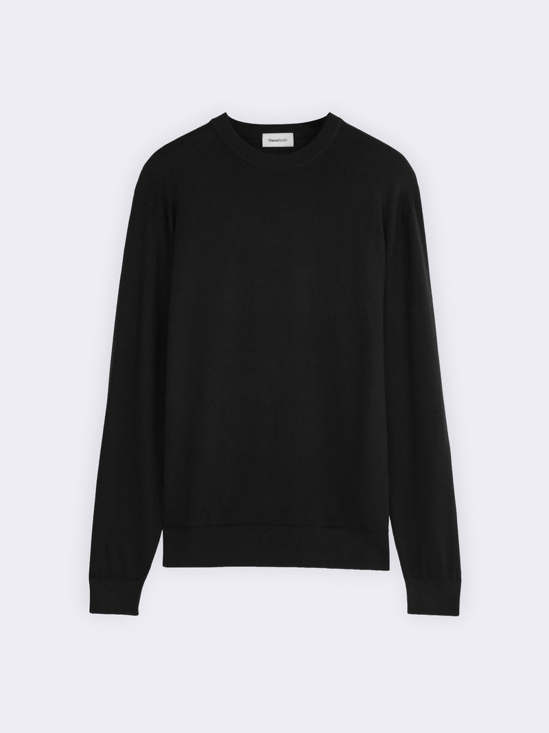 Cotton and Cashmere Crew Neck Sweater