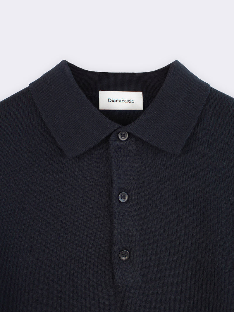 Poloshirt aus Baumwolle und Kaschmir