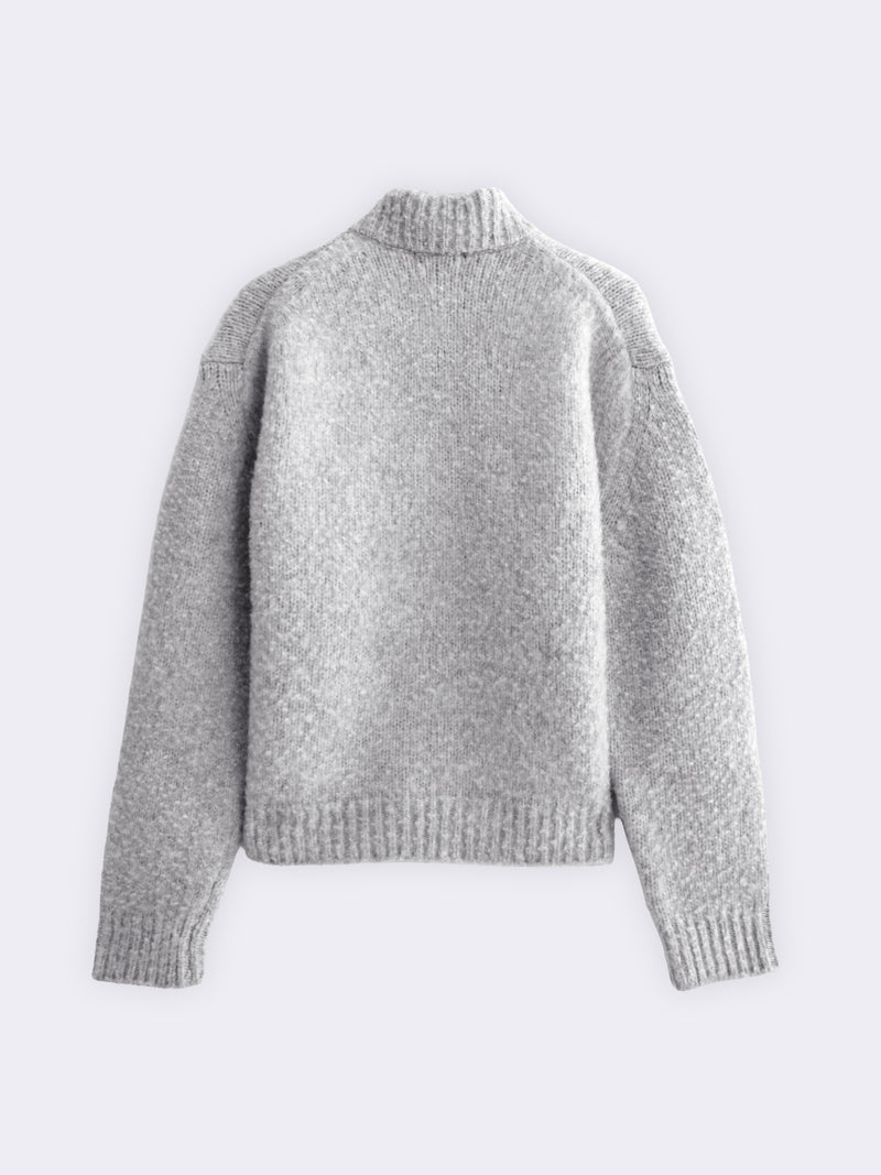 Giacca zip con lavorazione Casentino