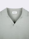 Crêpe viscose polo shirt