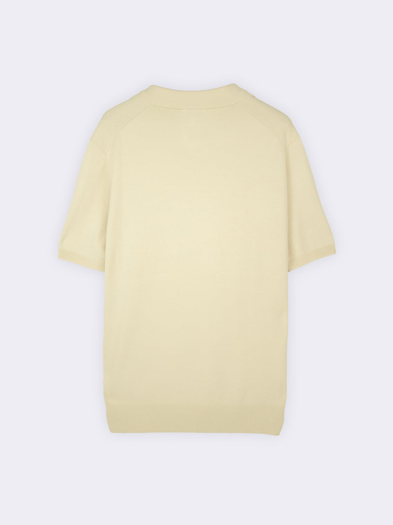 Crêpe viscose polo shirt