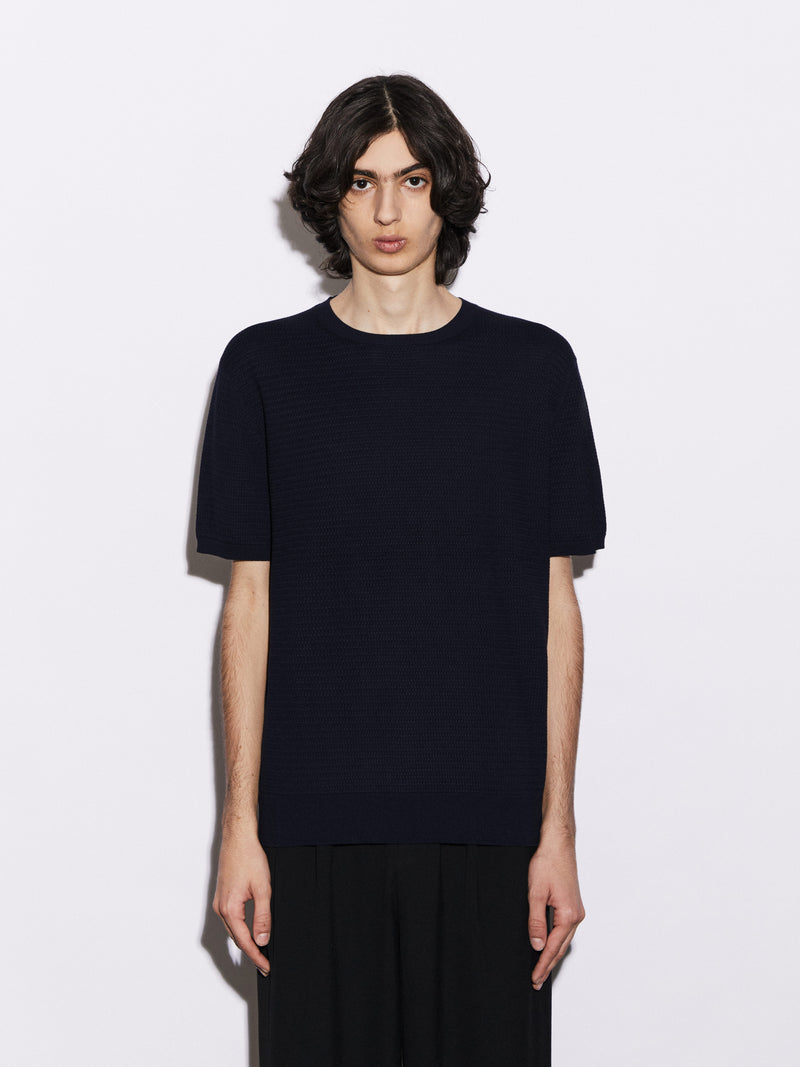 T-Shirt in Cotone leggero con struttura