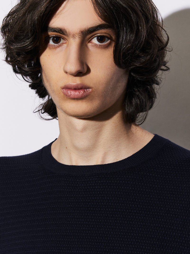 T-Shirt in Cotone leggero con struttura