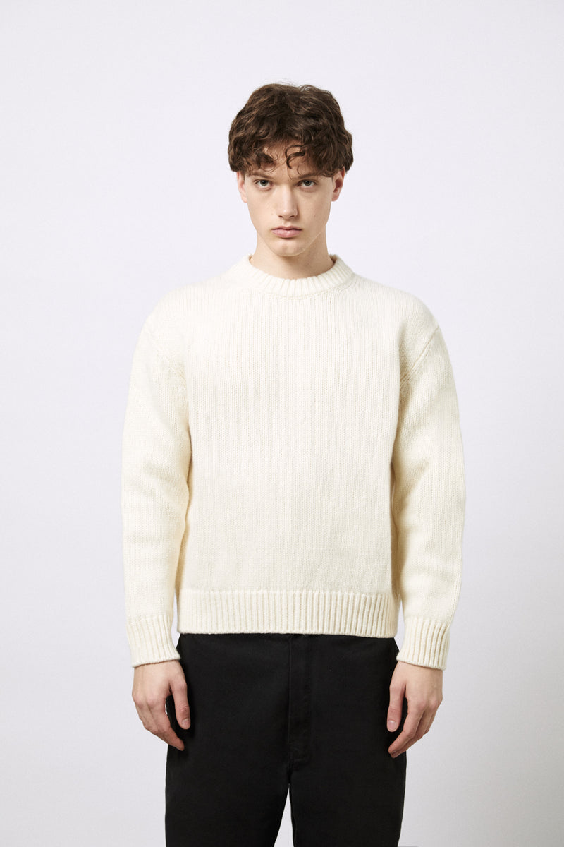 Girocollo boxy in Lana