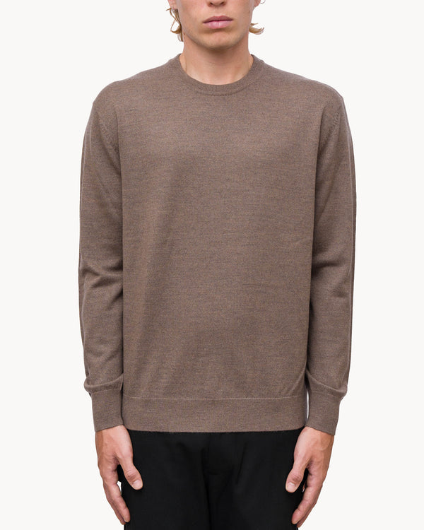 Crewneck in 100% extra-fine Merino wool