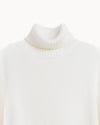 Dolcevita in Maglia Rasata in Cotone