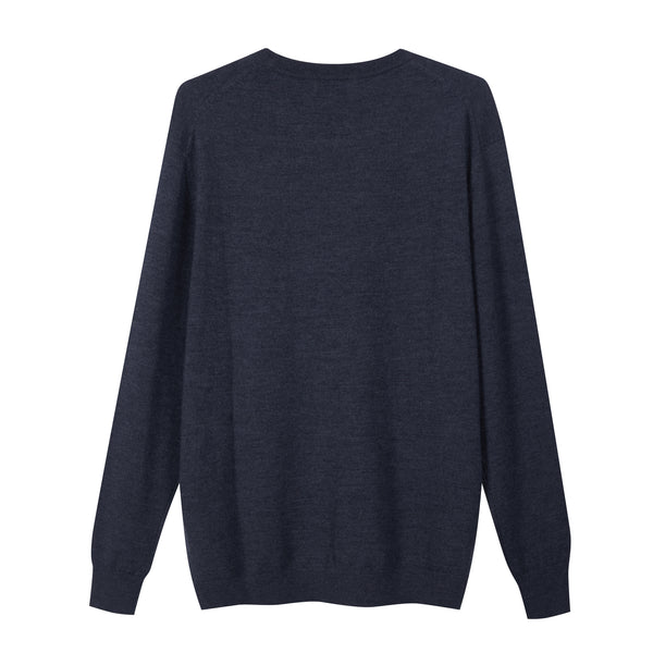 Crewneck in 100% extra-fine Merino wool