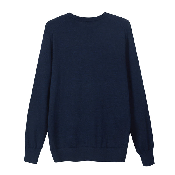 Crewneck in 100% extra-fine Merino wool