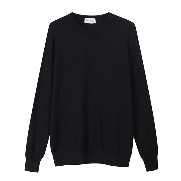 Crewneck in 100% extra-fine Merino wool