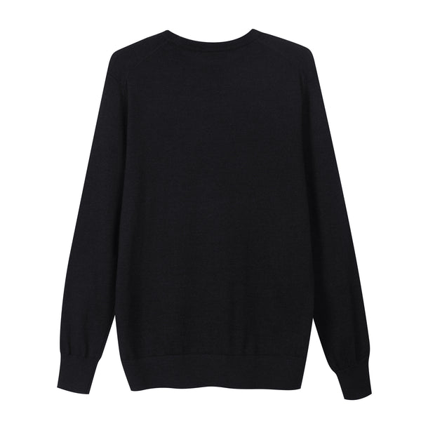 Crewneck in 100% extra-fine Merino wool