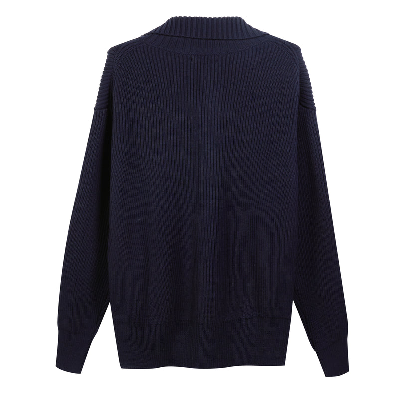 Giacca con bottoni in Lana Merino extrafine