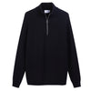 Half zip in English knitted wool