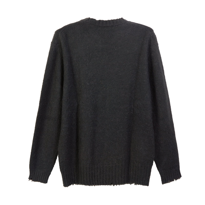 Girocollo garzato in misto Alpaca
