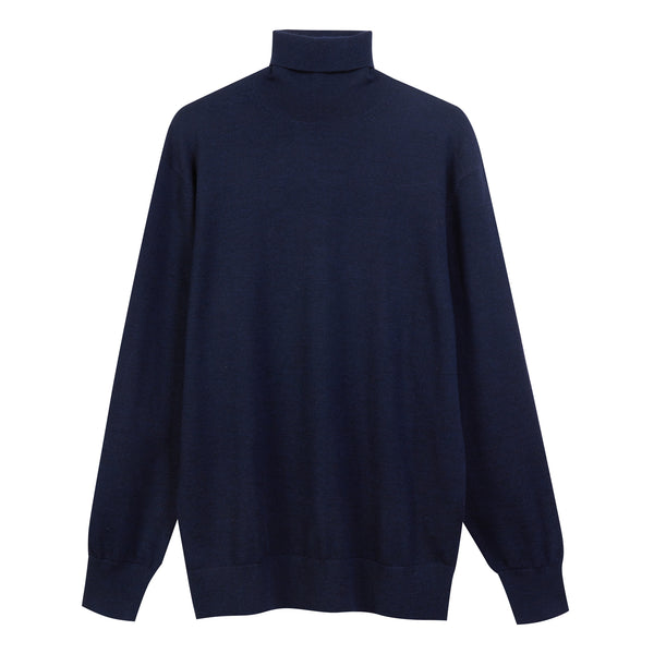 Turtleneck in 100% extra-fine Merino wool