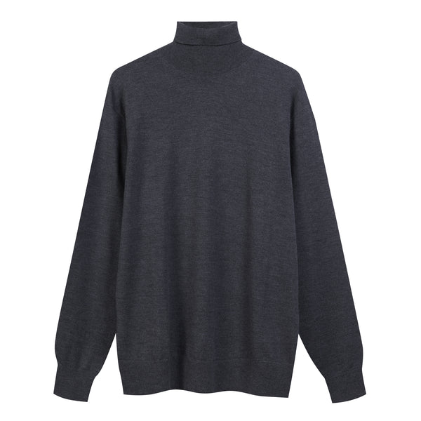 Turtleneck in 100% extra-fine Merino wool