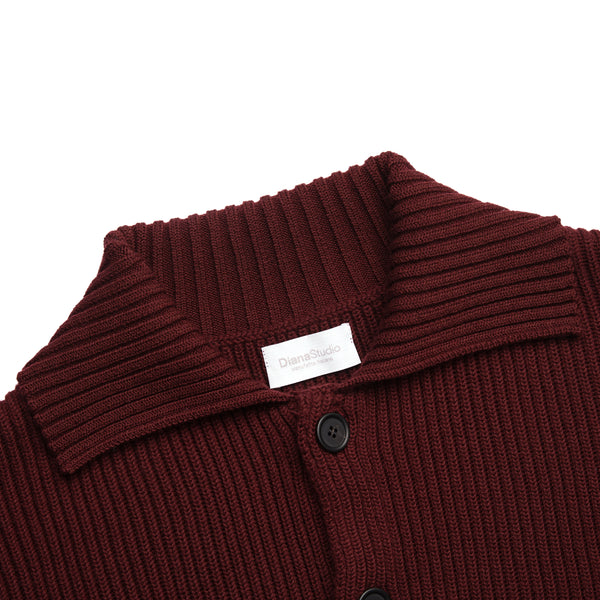 Giacca con bottoni in Lana Merino Extrafine