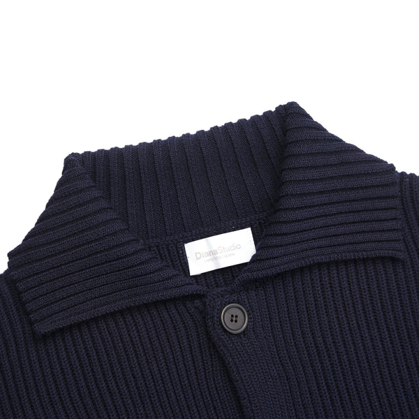 Giacca con bottoni in Lana Merino Extrafine