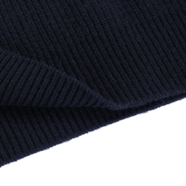 Half zip in English knitted wool