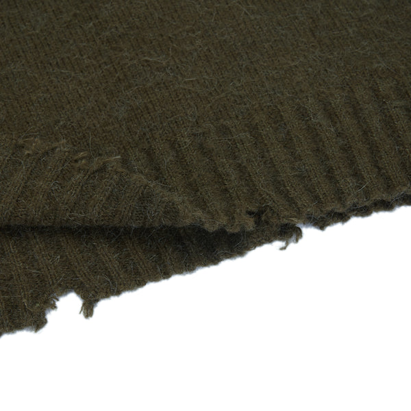 Girocollo garzato in misto Alpaca