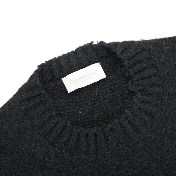 Girocollo garzato in misto Alpaca