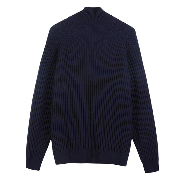 Giacca zip in Lana Merino