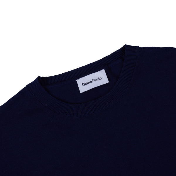 Girocollo in Cotone Leggero - Variante Blu Navy - Immagine 2