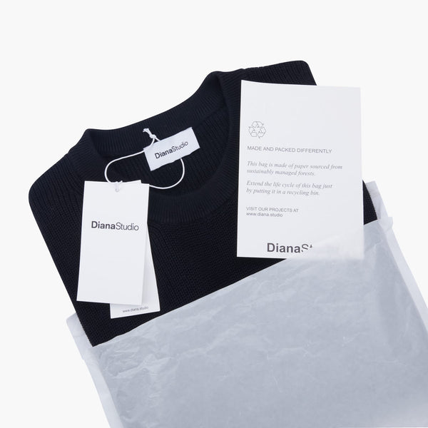 Girocollo in Maglia Perlata - Variante Nero - Immagine 8