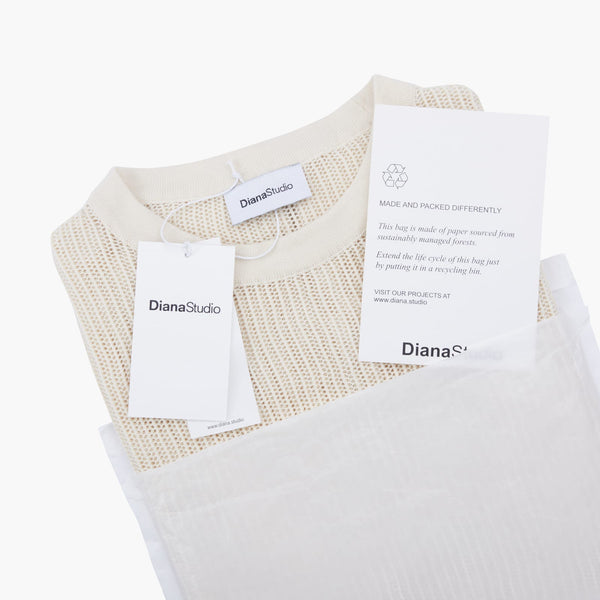 Gilet Traforato in Maglia - Variante Ecru - Immagine 10