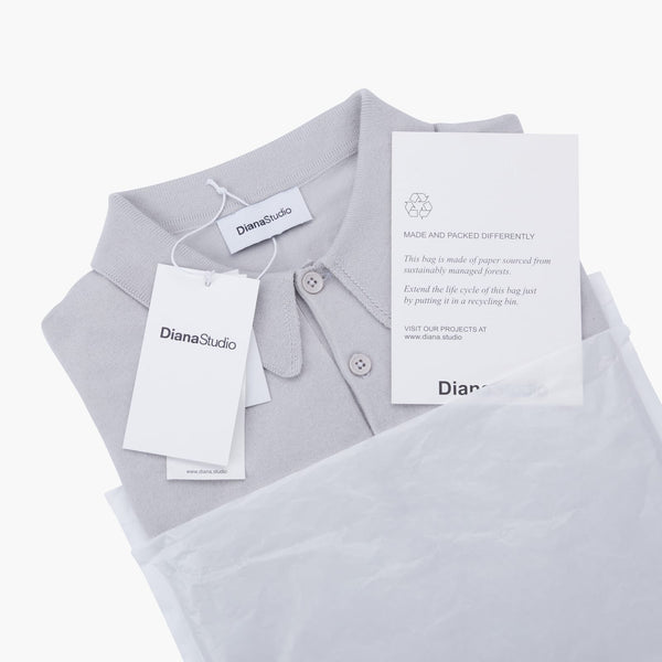 Polo Rasata in Maglia - Variante Grigio / Perla - Immagine 9