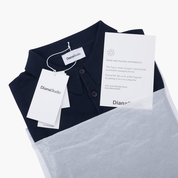 Polo Rasata in Maglia - Variante Blu Navy - Immagine 9