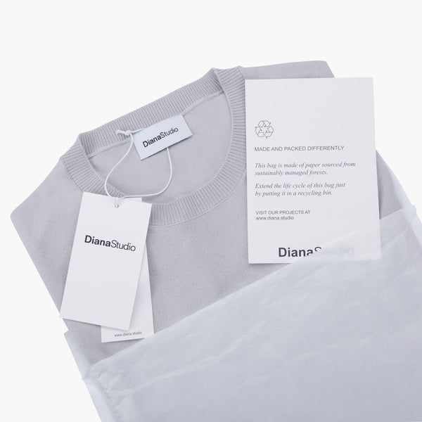 T-Shirt in Maglia - Variante Grigio / Perla - Immagine 8