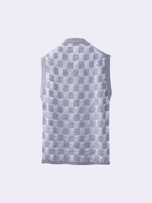 Gilet in Cotone jacquard