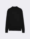 Buttonless polo shirt in extra-fine Merino wool