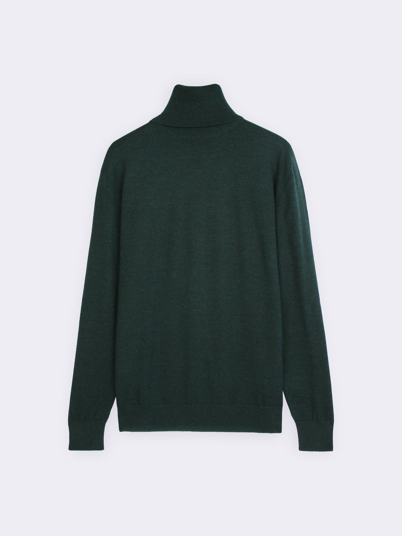 Turtleneck in 100% extra-fine Merino wool