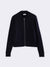 Merino Wool Milano Knit Bomber Jacket