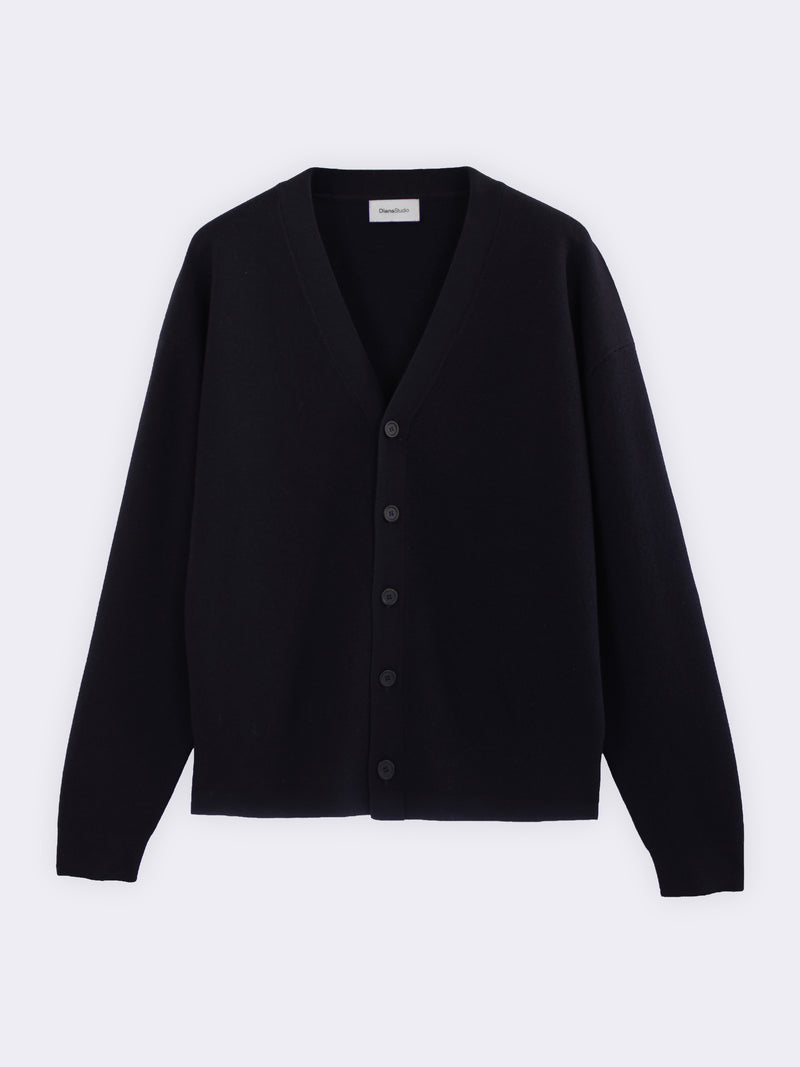 Cardigan in Lana Merino punto Milano