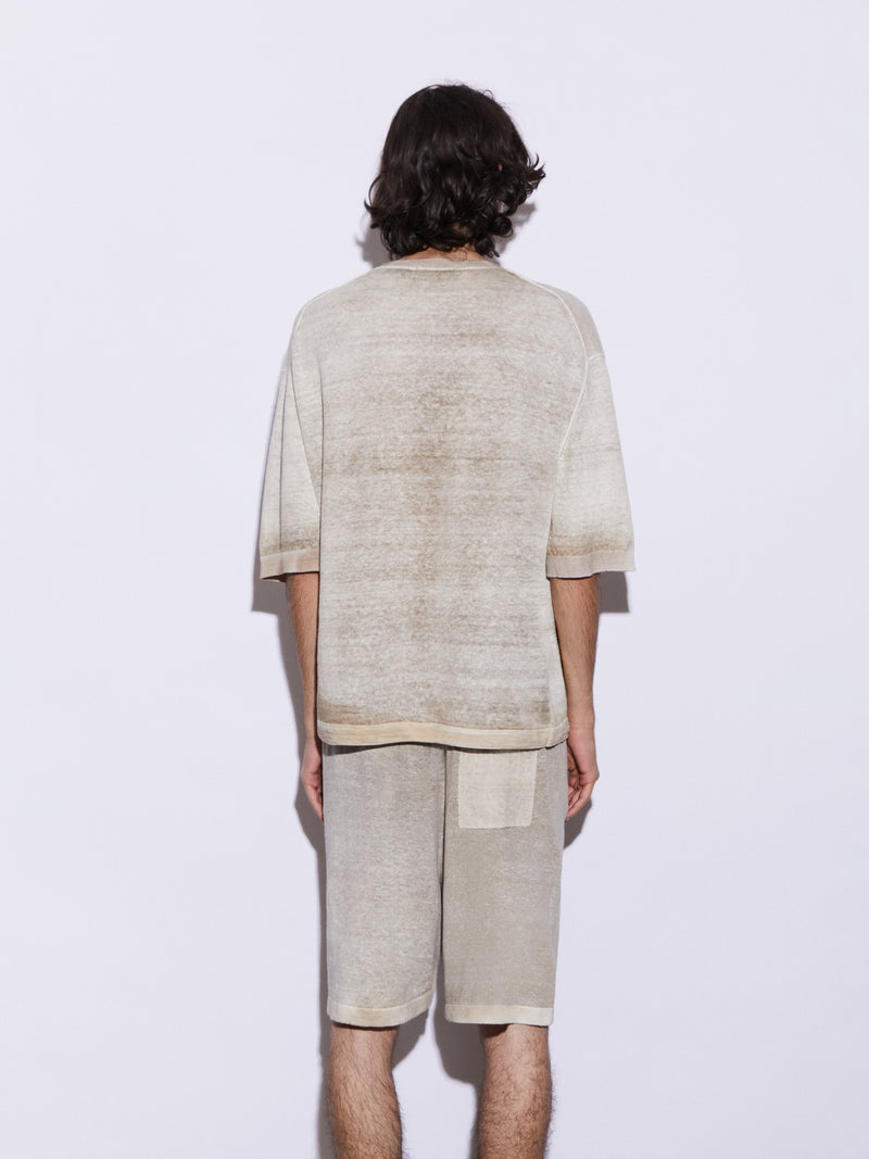 Shorts in Lino aerografati a mano