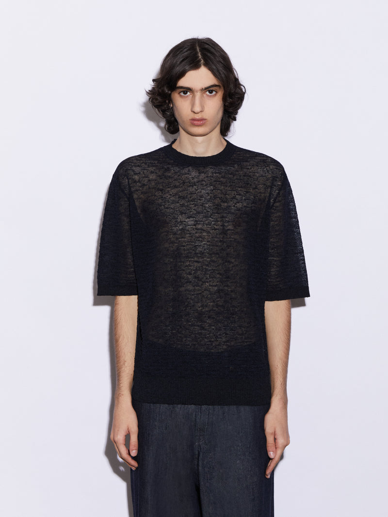 T-shirt in Lino e Seta