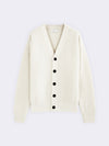 Cardigan basico in maglia perlata