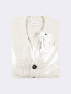 Cardigan basico in maglia perlata