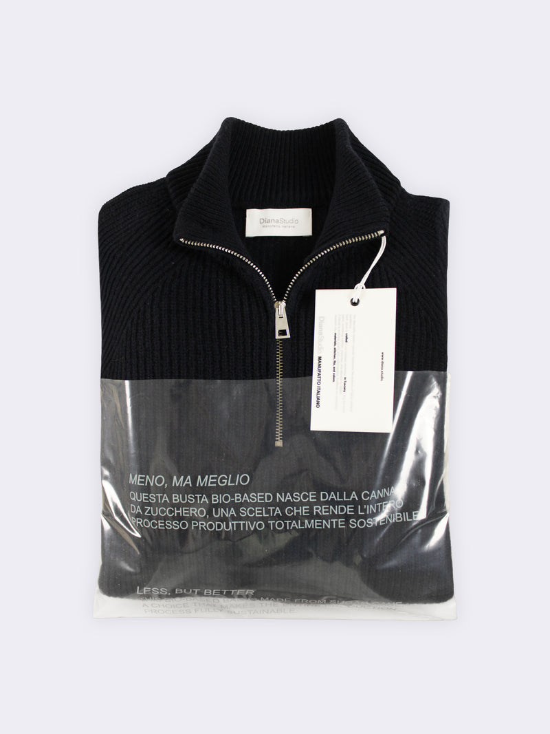 Trucker basico in maglia perlata