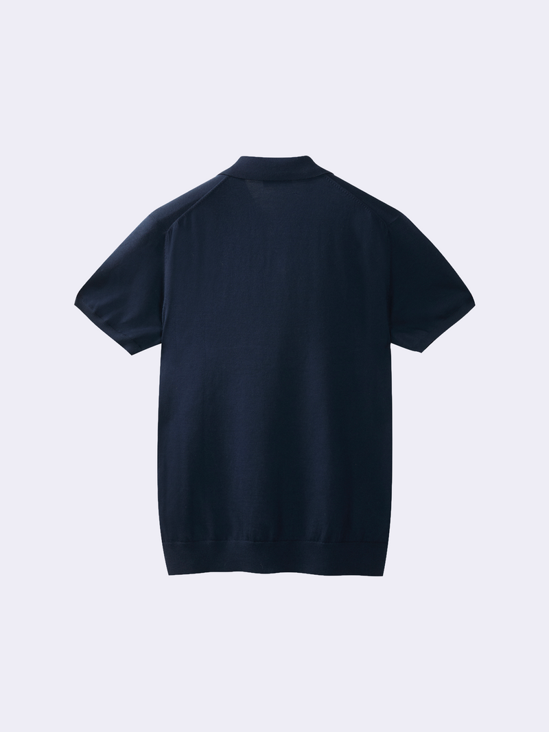 Polo in cotone con bottoni