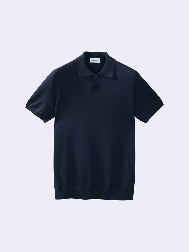 Polo in cotone con bottoni