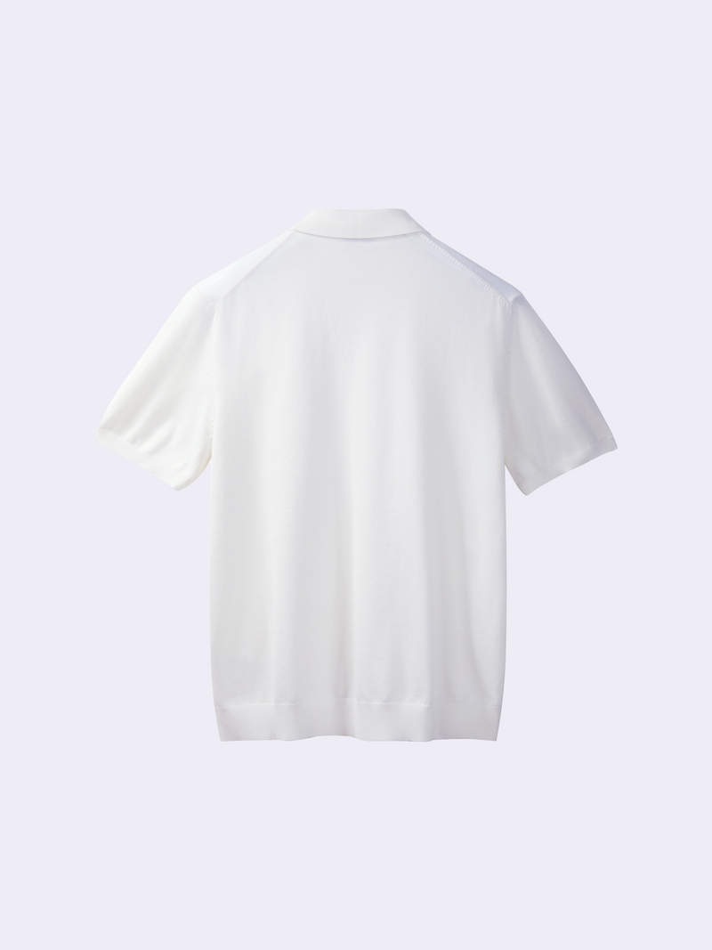 Polo in cotone con bottoni