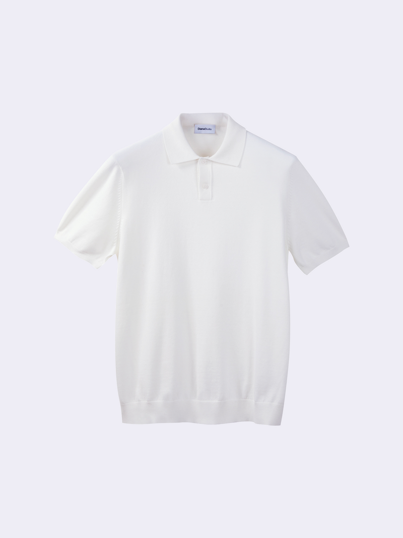 Polo in cotone con bottoni