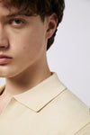 Crêpe viscose polo shirt