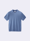 Polo con scollo a V in Cotone e Seta