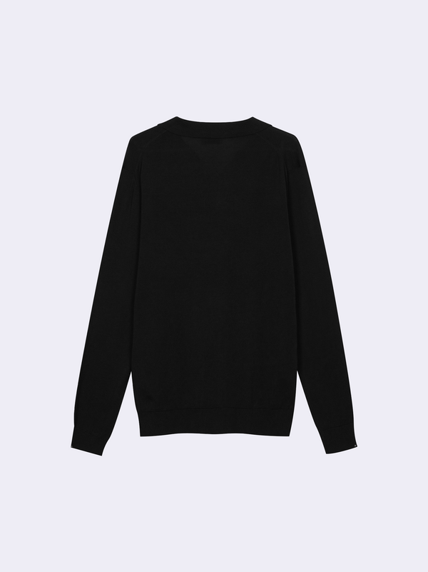 Polo senza bottoni in Cotone Leggero